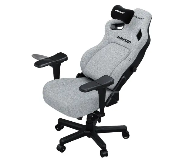 Anda Seat Kaiser 4 XL Gamingowy do 200kg Tkanina Lniana Szary - Kup na Raty - RRSO 0%