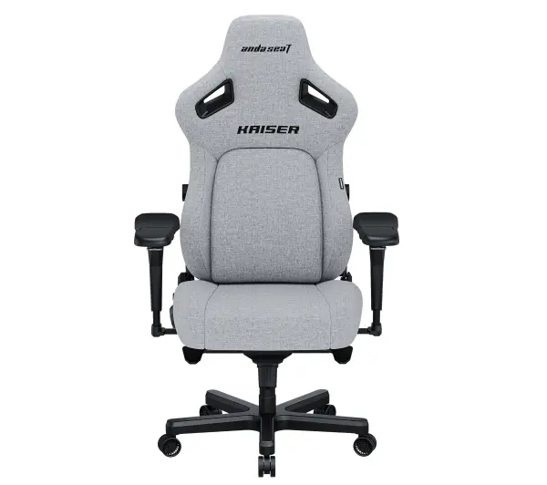 Anda Seat Kaiser 4 XL Gamingowy do 200kg Tkanina Lniana Szary - Kup na Raty - RRSO 0%