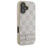 Etui DKNY Checkered Pattern & Printed Stripes do iPhone 16 Różowy