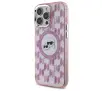 Etui Karl Lagerfeld IML Monogram Karl&Choupette Head MagSafe do iPhone 16 Pro Max Różowy