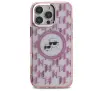 Etui Karl Lagerfeld IML Monogram Karl&Choupette Head MagSafe do iPhone 16 Pro Max Różowy