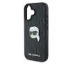 Etui Karl Lagerfeld Monogram Karl Head Pin do iPhone 16 Czarny