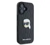 Etui Karl Lagerfeld Monogram Karl Head Pin do iPhone 16 Czarny