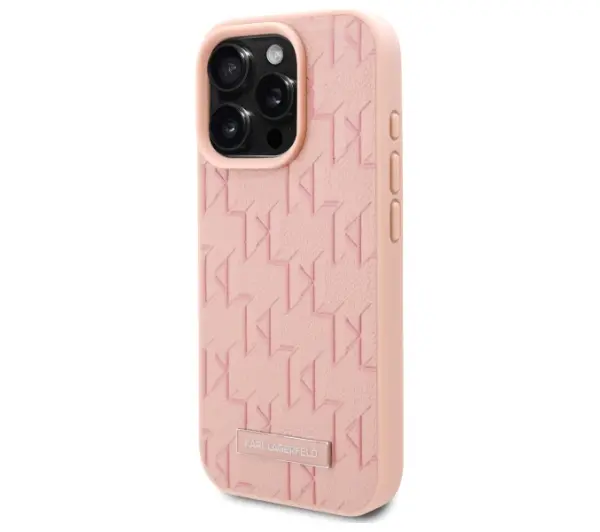Karl Lagerfeld Hot Stamp MagSafe do iPhone 16 Pro Różowy