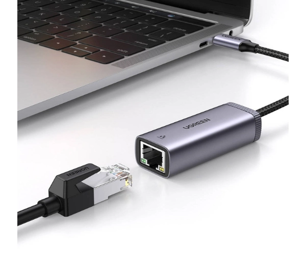 UGREEN CM483 USB-C do RJ45 Szary