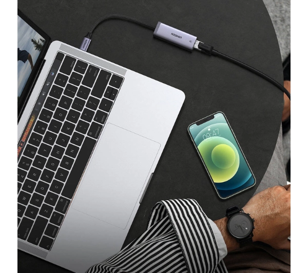 UGREEN CM483 USB-C do RJ45 Szary