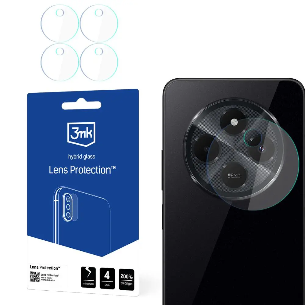 Szkło hybrydowe 3mk Lens Protection do Redmi 14c