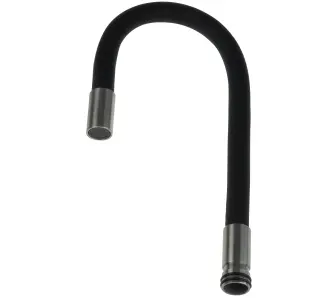 Wylewka do baterii Deante Luno Elastyczna Czarny/Stal