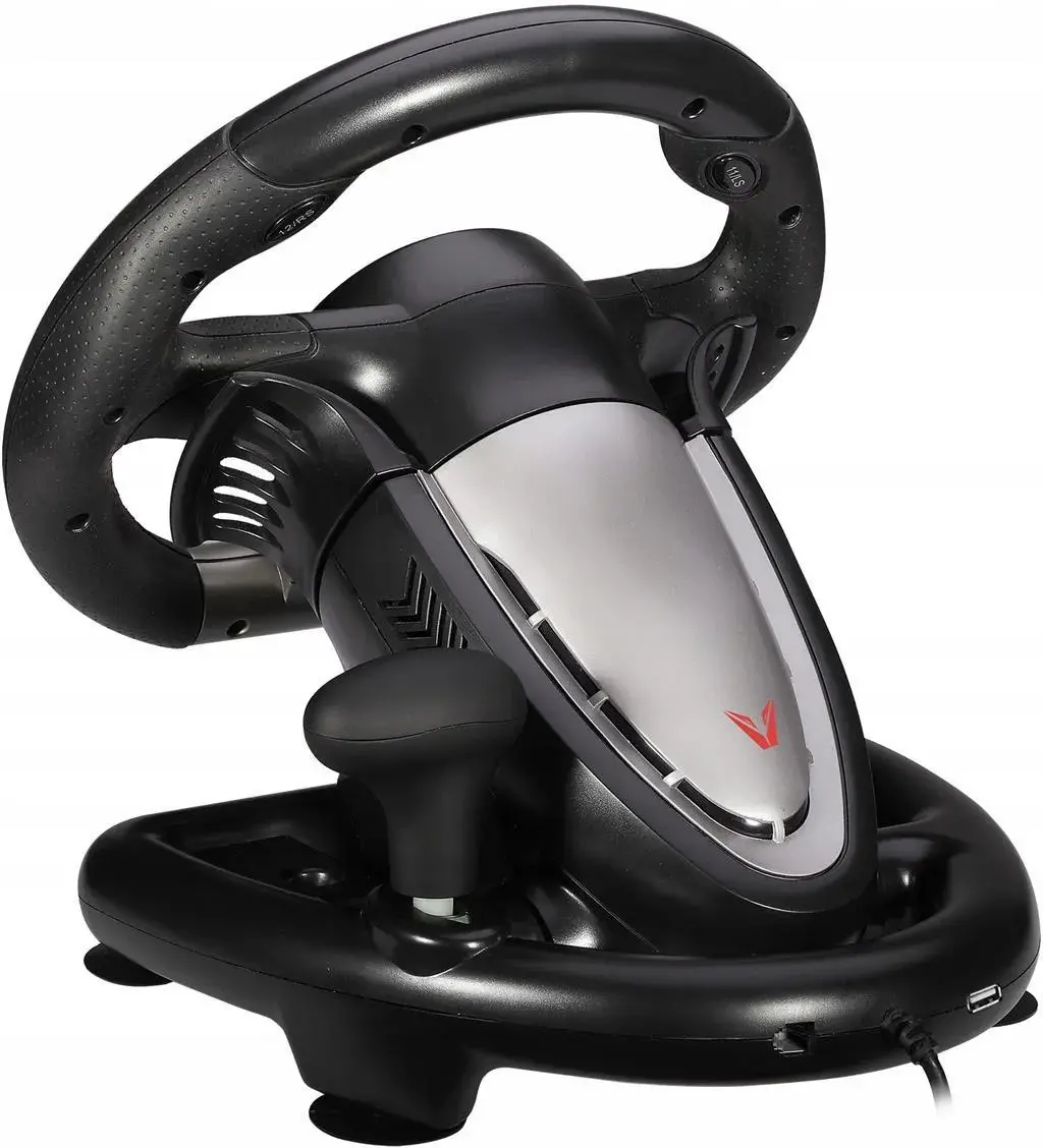 фото Комплект (кермо, педалі) VX Gaming Precision Drive Series Steering Wheel (VX-136-BKRD)