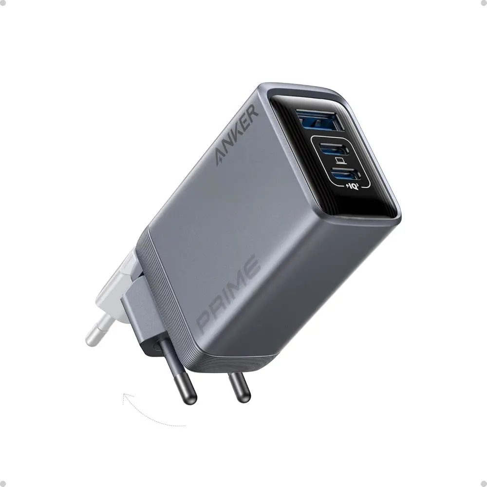 Ładowarka sieciowa Anker Prime 100W GaN 2xUSB-C 1xUSB Srebrny
