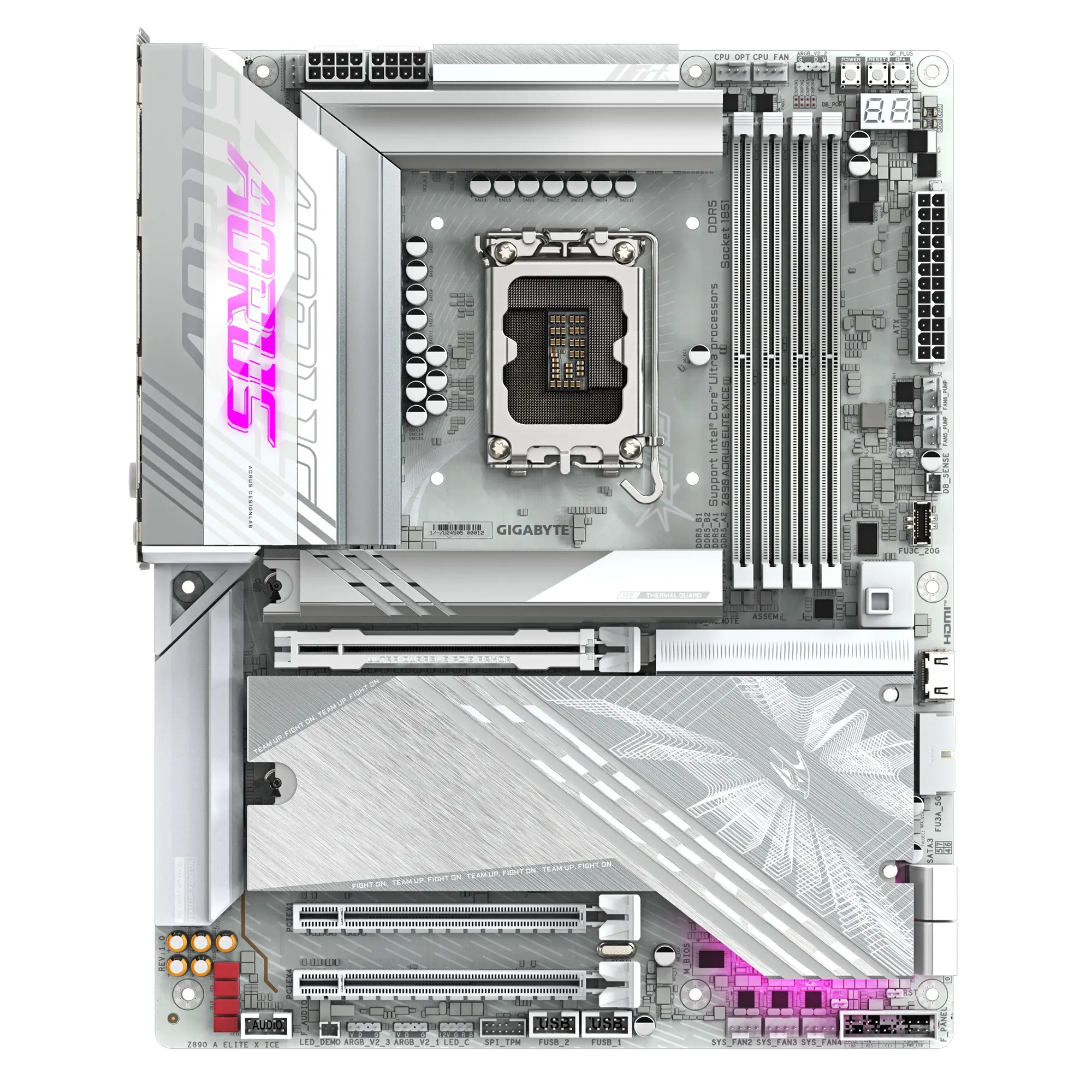 фото Материнская плата Gigabyte Z890 Aorus Elite X ICE 1