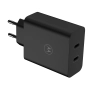 Ładowarka sieciowa Motorola TurboPower 2x USB-C 125W Czarny + kabel USB-C