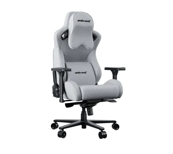 Anda Seat Kaiser 2 Pro XL Gamingowy do 200kg Tkanina Lniana Szary - Kup na Raty - RRSO 0%