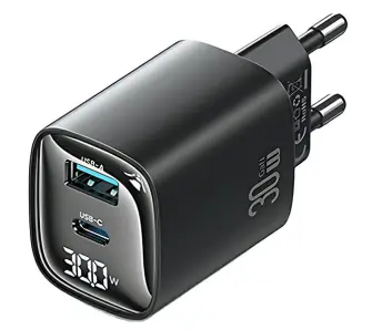 Ładowarka sieciowa USAMS 30W GaN USB-C/USB-A Fast Charging XC Series Czarny