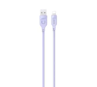 Kabel USAMS USB do Lightning 2,4A Fast Charging Lithe Series 1,2m Purpurowy
