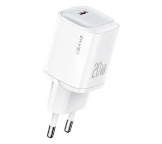 USAMS 20W GaN USB-C Fast Charging HC Series Biały