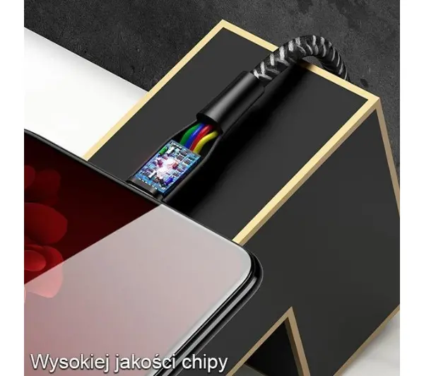 USAMS USB do microUSB 2m 2A Fast Charge Czerwony