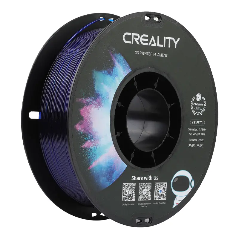 Filament Creality CR-PETG 1,75mm Przezroczysty niebeski