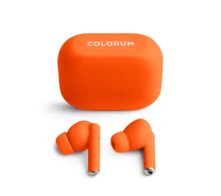 Colorum CTWS-02 Orange Dokanałowe Bluetooth 5.3 Pomarańczowy