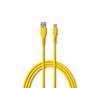 Kabel Colorum USB-A do USB-C 3A CK60 1,8m Żółty