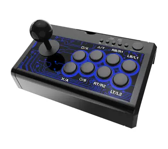 Kontroler Dobe TP4-1886 Arcade Stick do PS4, PS3, Xbox Series, Xbox One, Nintendo Switch, PC Przewodowy Czarny