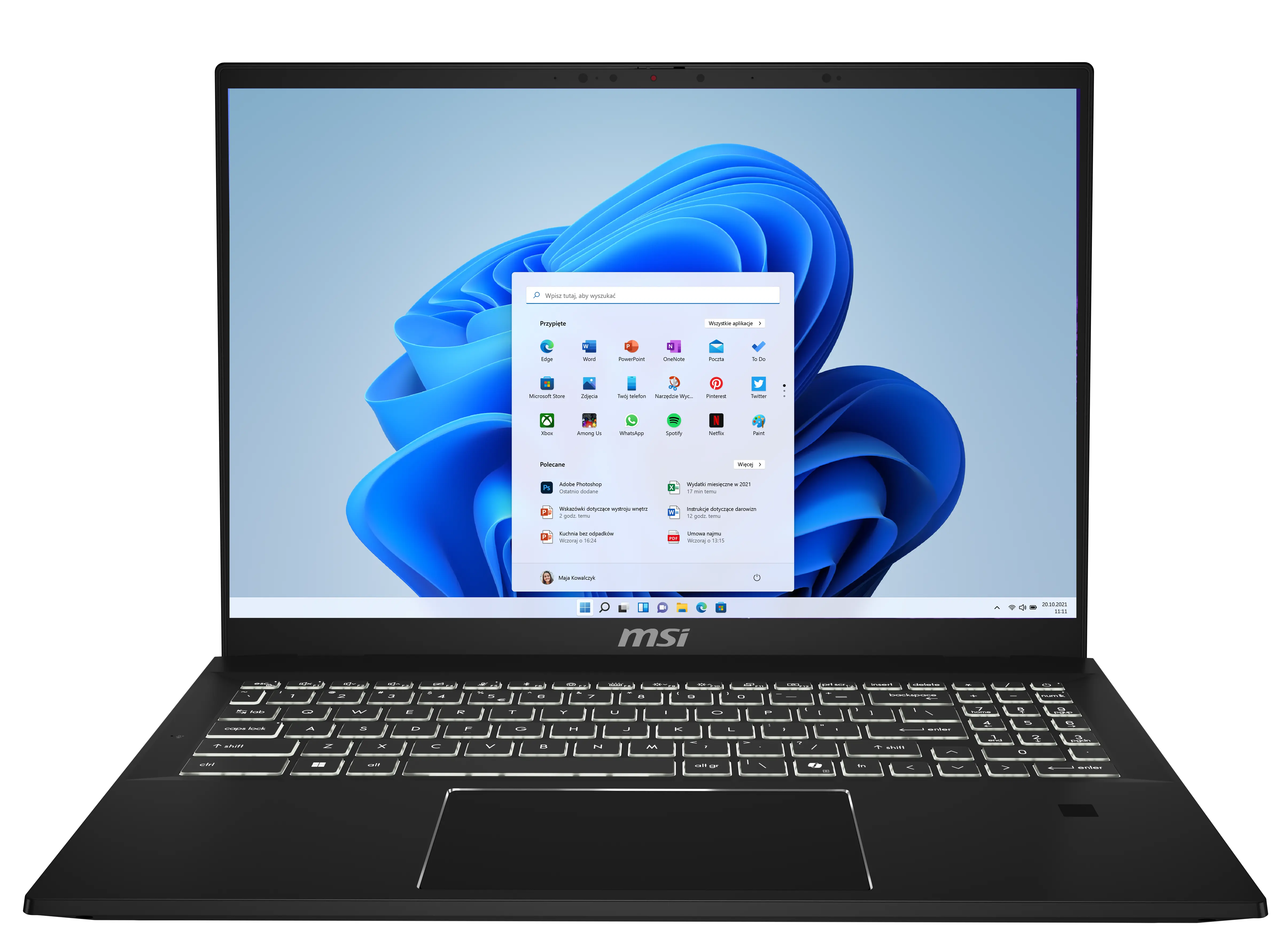 Laptop 2w1 MSI Summit A16 AI+ A3HMTG-053PL Copilot+ PC 16" 165Hz Ryzen AI 9 365 32GB RAM 1TB Dysk SSD Win11 Pro Czarny Funkcje AI