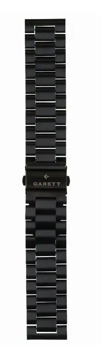 Pasek Garett stalowy 22mm V Czarny