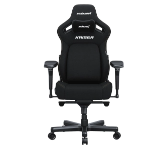 Fotel Anda Seat Kaiser 4 L Gamingowy do 120kg Tkanina Czarny