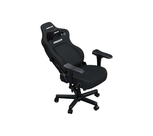 Anda Seat Kaiser 4 L Gamingowy do 120kg Tkanina Czarny - Kup na Raty - RRSO 0%
