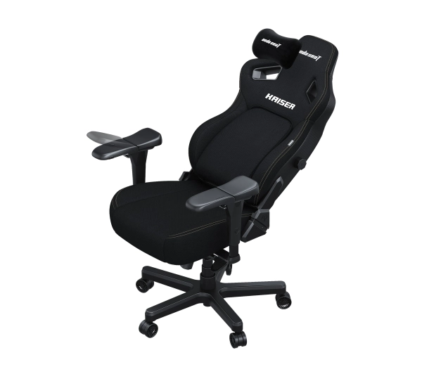 Anda Seat Kaiser 4 L Gamingowy do 120kg Tkanina Czarny - Kup na Raty - RRSO 0%