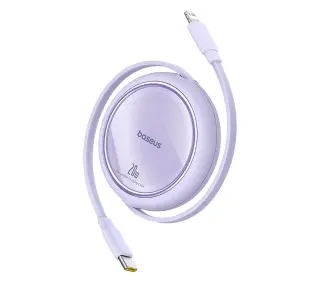 Baseus Free2Pull USB-C 20W 1m Fioletowy - ⚡ EURO HIT CENOWY! ⚡