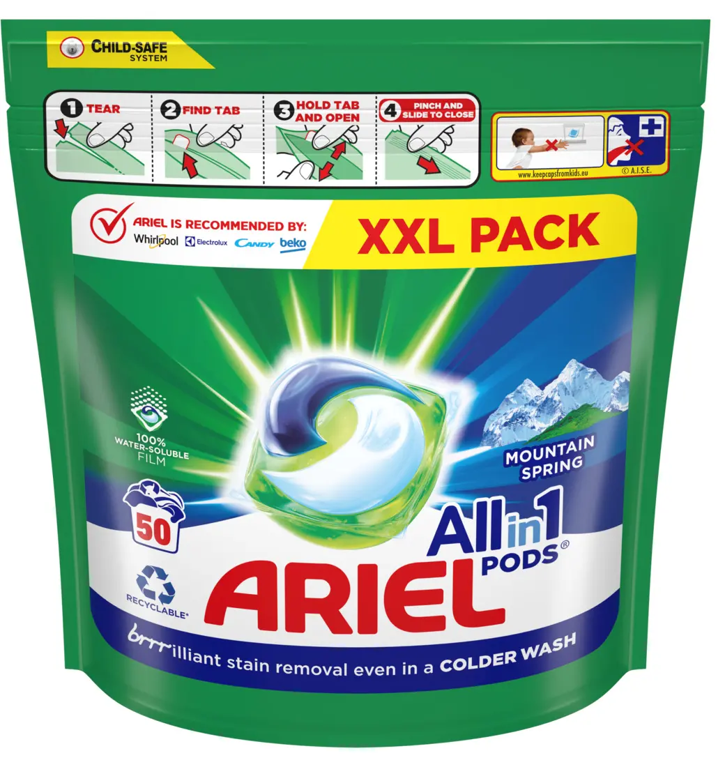 Kapsułki do prania Ariel All in 1 Mountain Spring 50szt.