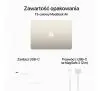 Laptop Apple MacBook Air 2024 13,6" M3 16GB RAM 256GB Dysk macOS Księżycowa Poświata