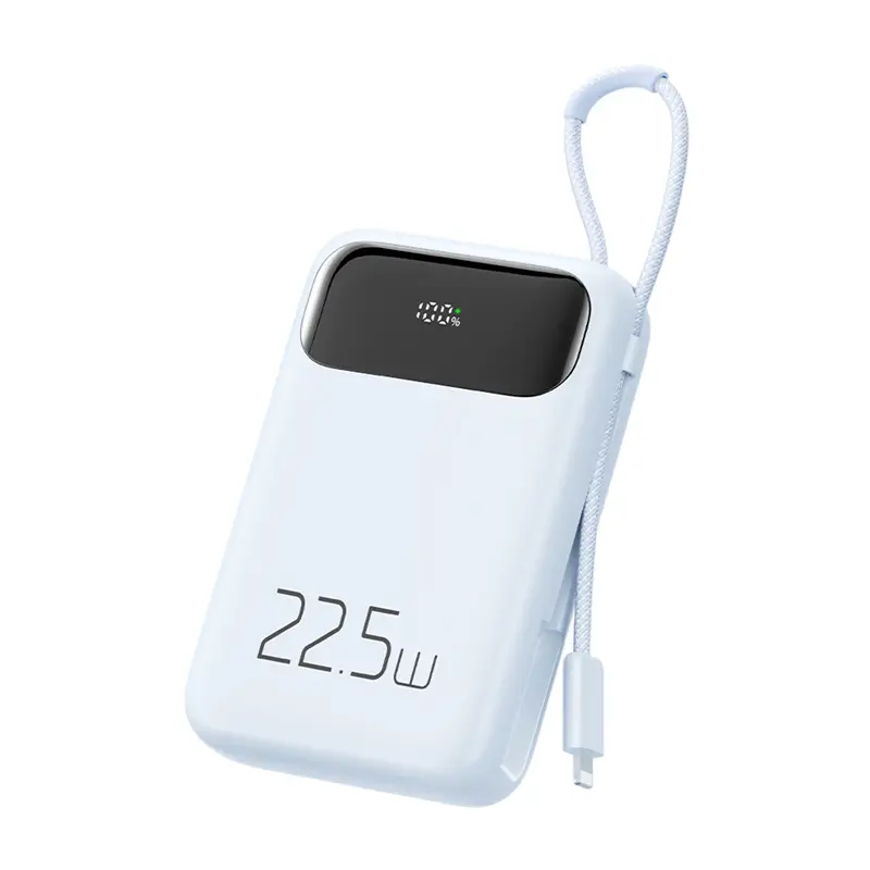 Powerbank Mcdodo MC-3254 10000mAh, 22.5W z kablem Lightning Niebieski