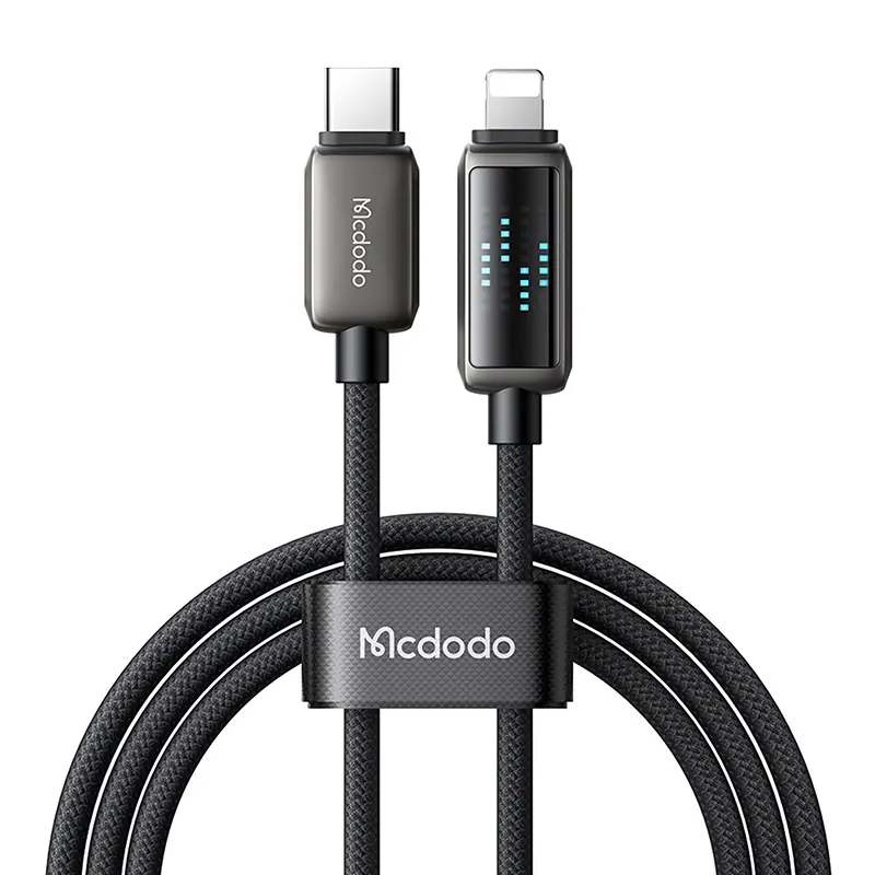 Kabel Mcdodo USB-C do Lightning CA-2630 36W LED 1,2m Czarny