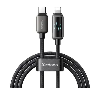 Kabel Mcdodo USB-C do Lightning CA-2630 36W LED 1,2m Czarny