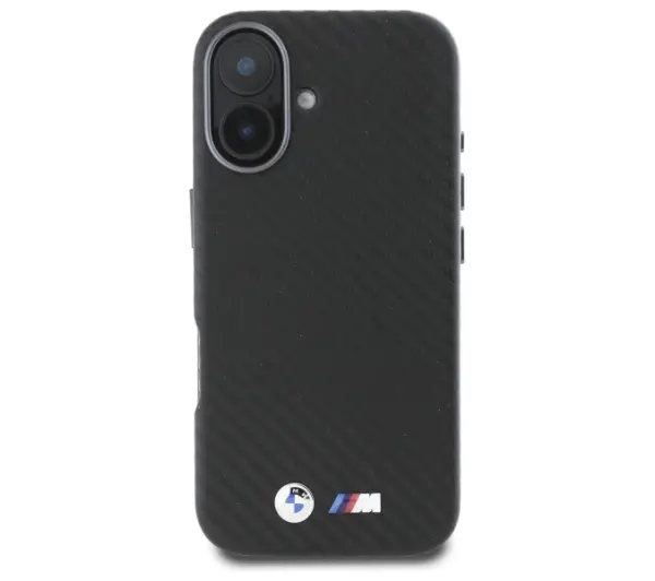 BMW Carbon Wrapped Metal do iPhone 16 Czarny