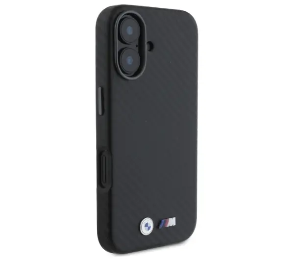 BMW Carbon Wrapped Metal do iPhone 16 Czarny