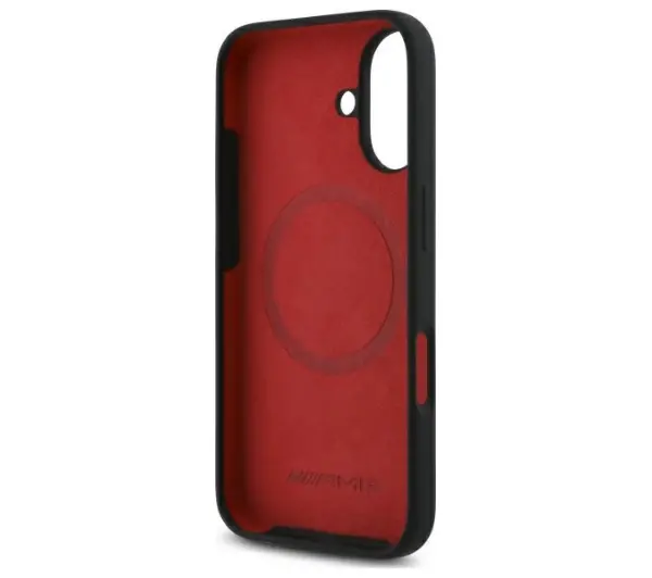 Mercedes-Benz Checkered Flag Pattern MagSafe do iPhone 16 Czarny