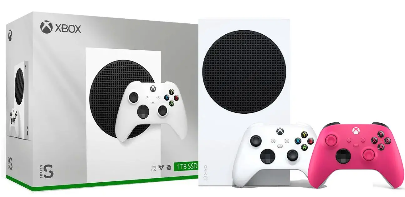 Konsola Xbox Series S 1TB Biały + Dodatkowy Pad Różowy