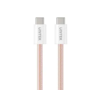 Kabel Unitek USB-C do USB-C PD 100W 1m Różowy