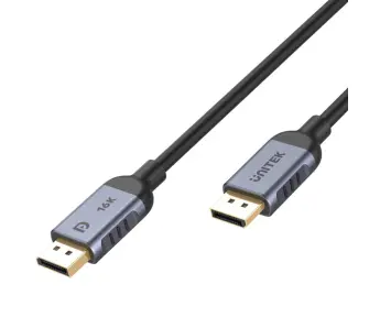 Kabel DisplayPort Unitek C1626GY01-1.5M 2.1 8K 120Hz 1,5m Czarny