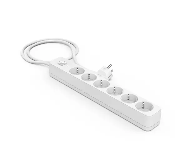 Hama 116079 6 gniazd 1,4m Biały