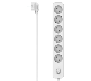 Hama 116079 6 gniazd 1,4m Biały