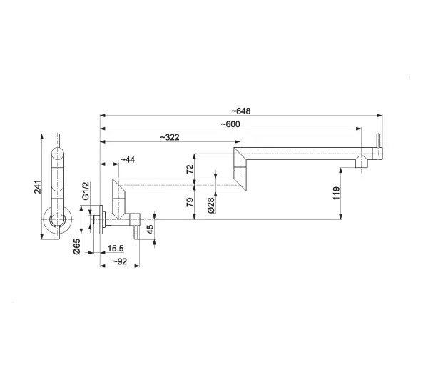 KFA Armatura Duero Pot Filler 6623-030-31 Stalowa Złoty mat - Kup na Raty - RRSO 0%