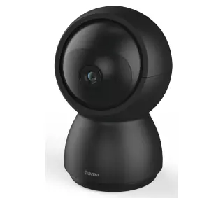 Hama 176647 Obrotowa Wi-Fi z czujnikiem ruchu i noktowizorem 1080p Czarny
