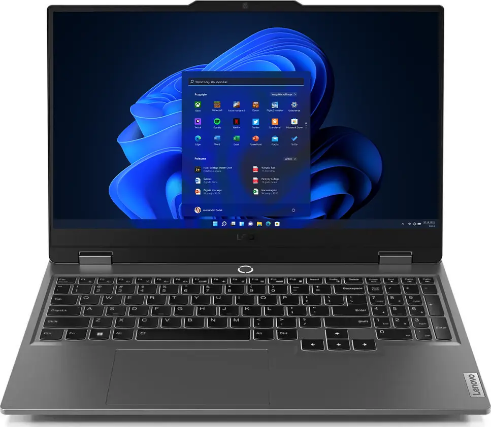 Laptop gamingowy Lenovo LOQ 15ARP9 15,6" 144Hz R7 7435HS 24GB RAM 1TB Dysk SSD RTX4070 Win11 Szary Funkcje AI
