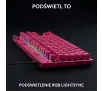 Klawiatura Logitech Pro X TKL Rapid Różowy