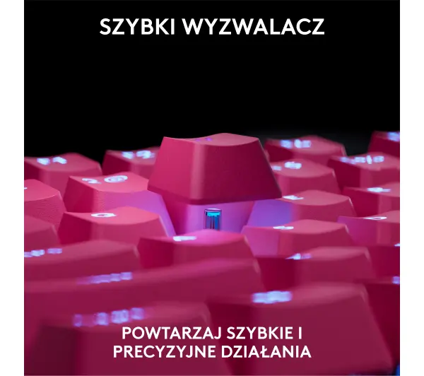 Logitech Pro X TKL Rapid Różowy - Kup na Raty - RRSO 0%