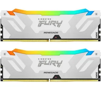 Pamięć RAM Kingston FURY Renegade RGB DDR5 48GB (2 x 24GB) 8400 CL40 Biało-srebrny